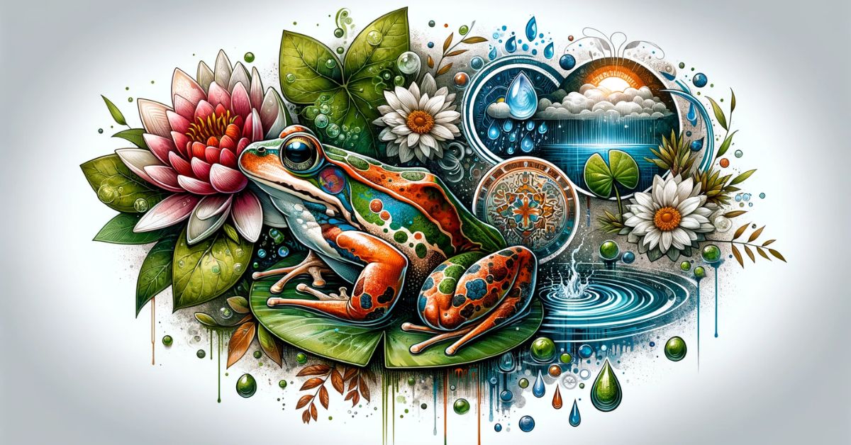 Combining frog tattoos with other elements