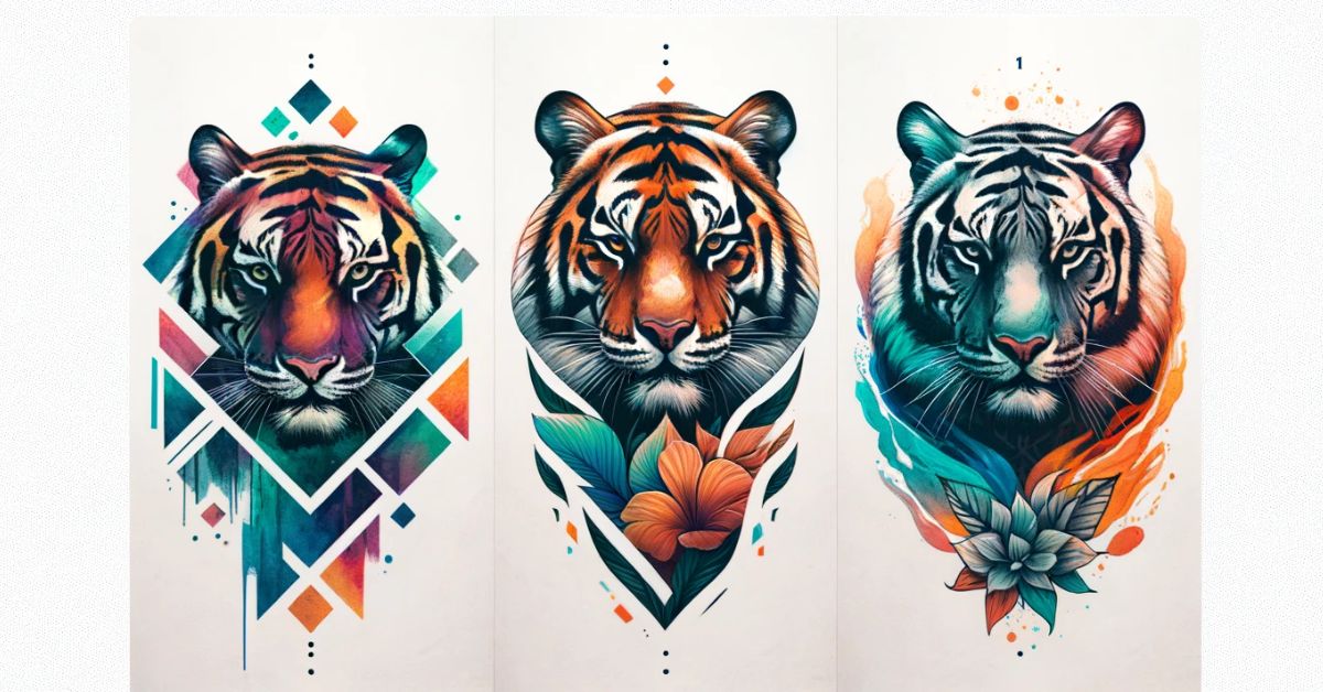 Different tiger Tattoo Styles