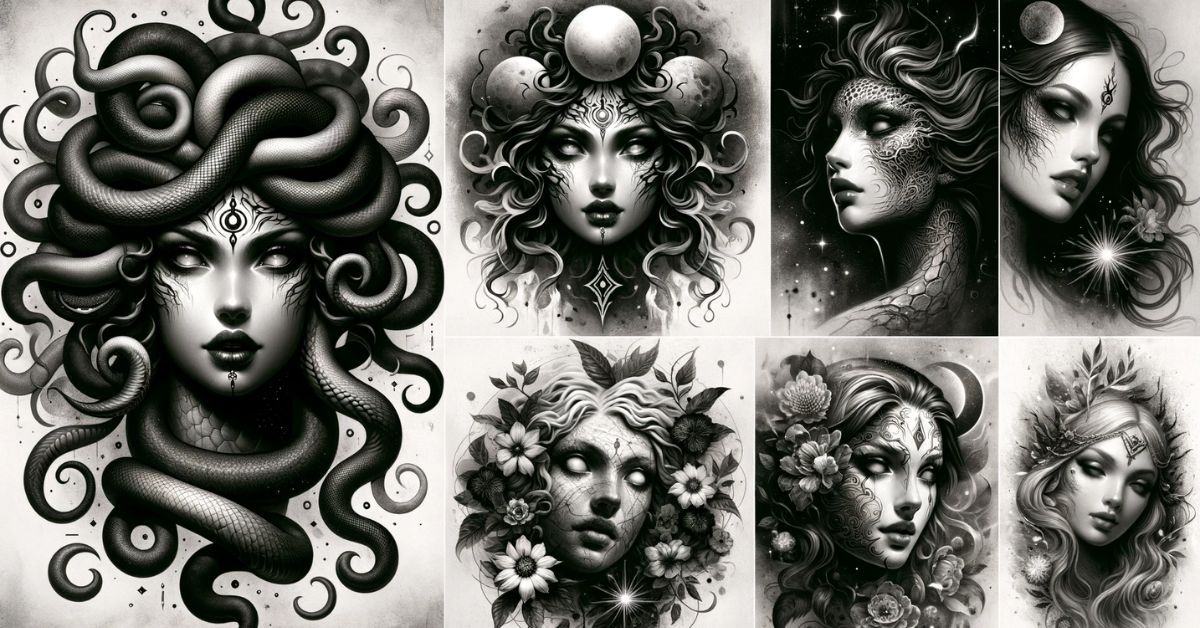 Varieties of medusa tattoo designs