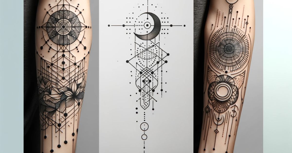 Combining styles of minimalist tattoos