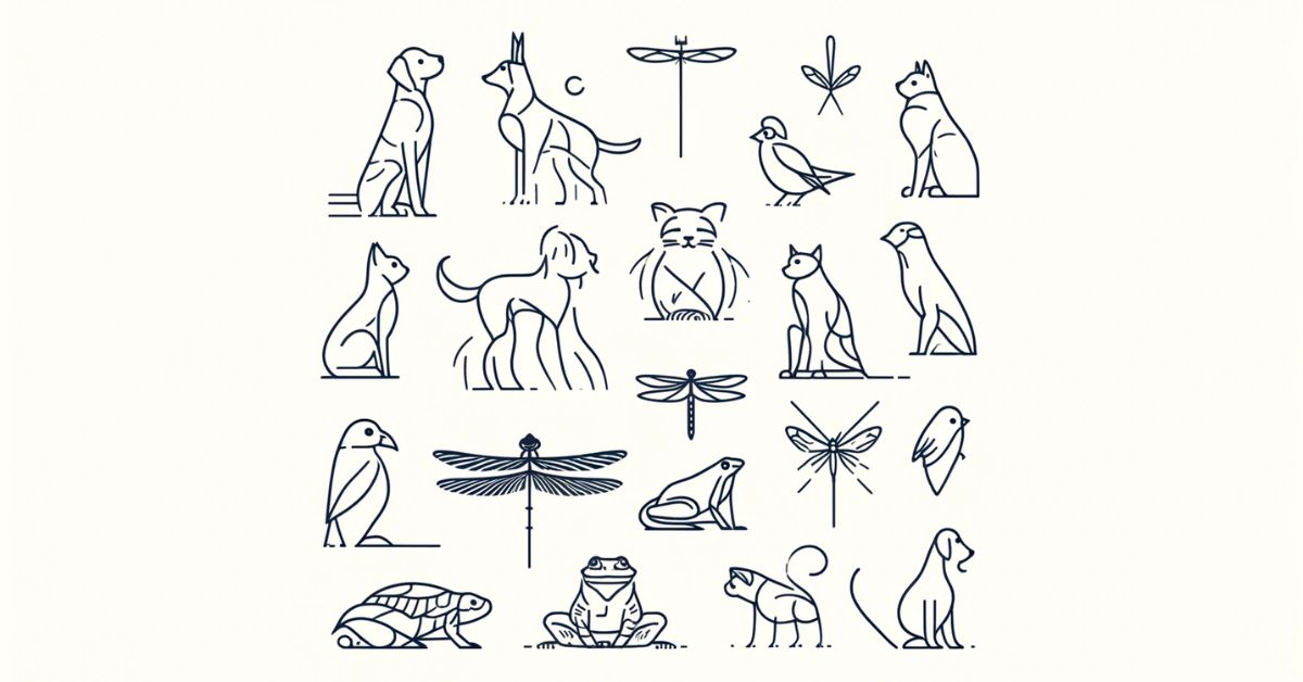 Minimalist animal tattoos