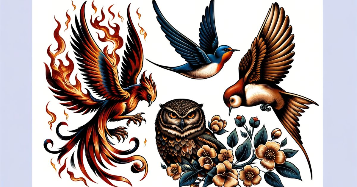 Types of bird tattoos